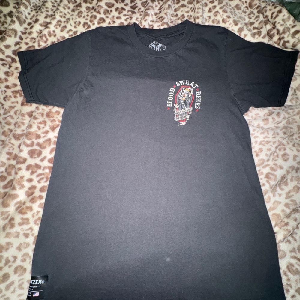 Blood Sweat Peers Black Graphic Crew Neck T-Shirt